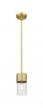 Innovations Lighting 428-1S-BB-G428-7CL - Bolivar - 1 Light - 5 inch - Brushed Brass - Pendant