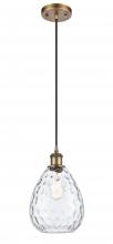 Innovations Lighting 516-1P-BB-G372 - Waverly - 1 Light - 8 inch - Brushed Brass - Cord hung - Mini Pendant