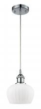 Innovations Lighting 516-1P-PC-G91 - Fenton - 1 Light - 7 inch - Polished Chrome - Cord hung - Mini Pendant
