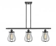 Innovations Lighting 516-3I-BK-CE513-BK - Muselet - 3 Light - 36 inch - Matte Black - Stem hung - Island Light