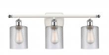Innovations Lighting 516-3W-WPC-G112 - Cobbleskill - 3 Light - 25 inch - White Polished Chrome - Bath Vanity Light
