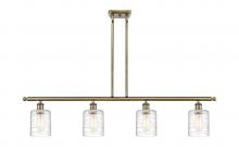 Innovations Lighting 516-4I-AB-G1113 - Cobbleskill - 4 Light - 48 inch - Antique Brass - Stem hung - Island Light