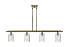 Innovations Lighting 516-4I-AB-G112C-5CL - Cobbleskill - 4 Light - 48 inch - Antique Brass - Stem hung - Island Light