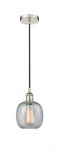 Innovations Lighting 616-1P-PN-G104 - Belfast - 1 Light - 6 inch - Polished Nickel - Cord hung - Mini Pendant
