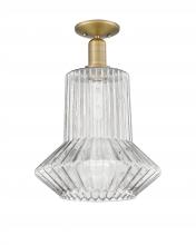 Innovations Lighting 716-1C-BB-G212 - Springwater - 1 Light - 12 inch - Brushed Brass - Semi-Flush Mount