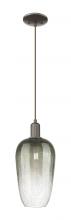 Innovations Lighting 716-1P-OB-G484-7SL - Brookhaven Flute - 1 Light - 6 inch - Oil Rubbed Bronze - Cord hung - Mini Pendant
