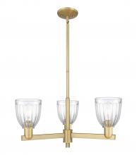 Innovations Lighting 716-3CR-BB-G442 - Brookfield - 3 Light - 28 inch - Brushed Brass - Stem hung - Pendant
