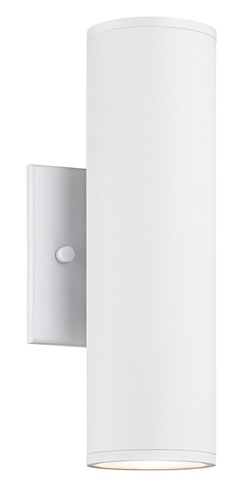 Tubular Matte White Outdoor Lighting