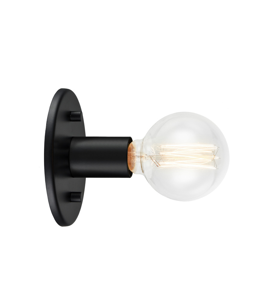 Kasa Black Wall Sconce / Ceiling Mount