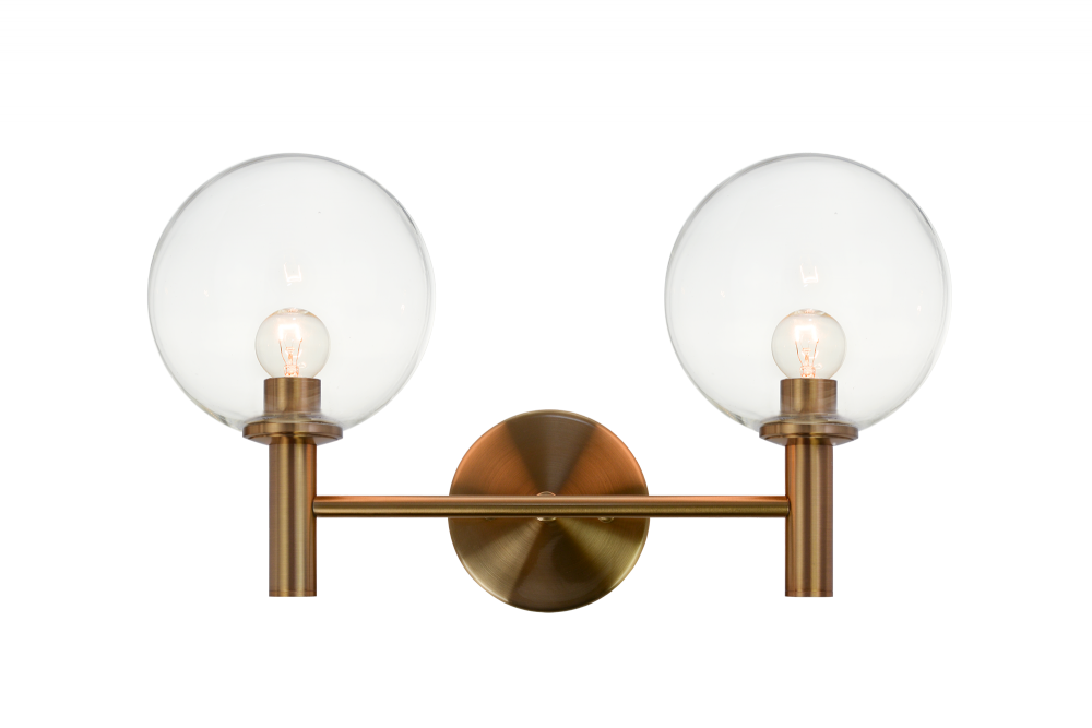 Cosmo Aged Gold Brass Wall Sconce
