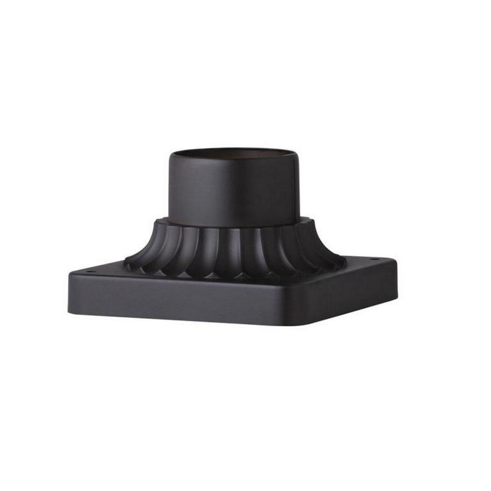 Granville 3.25" Black Outdoor Pier Mount Base