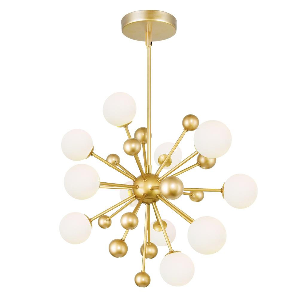 Element 11 Light 24in Sun Gold Chandelier