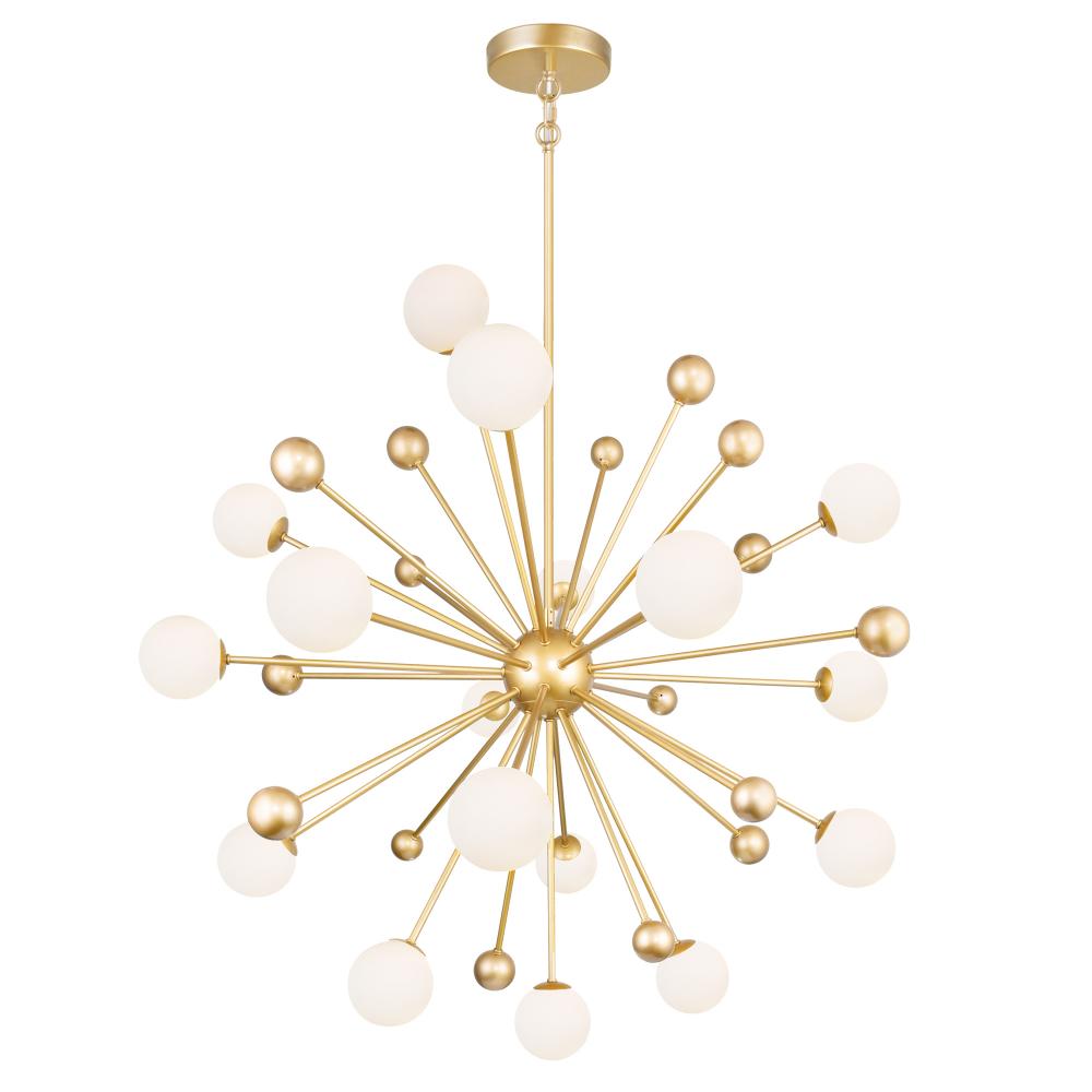 Element 17 Light 39in Sun Gold Chandelier