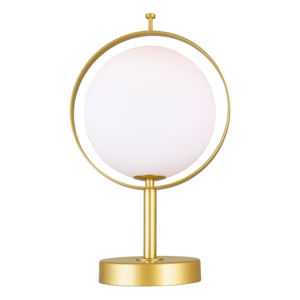 Da Vinci 1 Light 10in Brass Table Lamp
