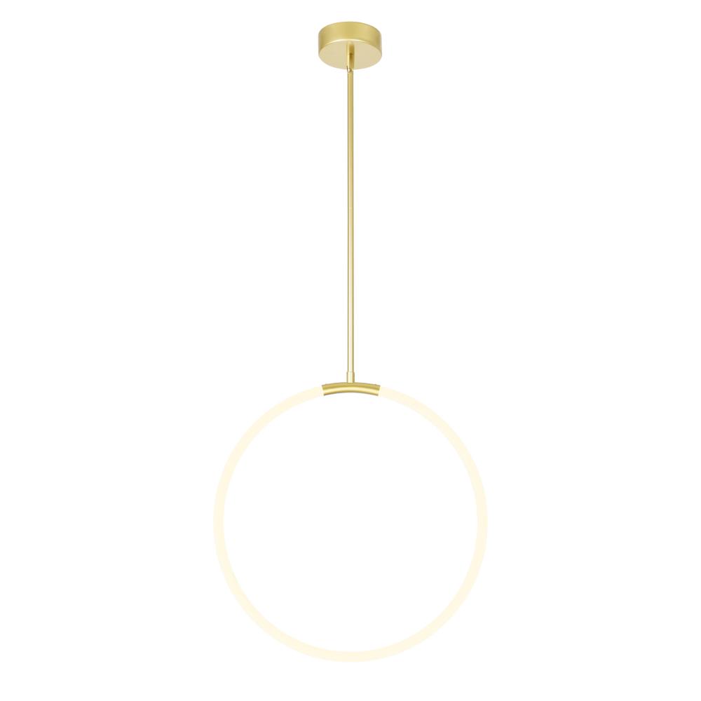 Hoops Integrated LED 24in Satin Gold Chandelier