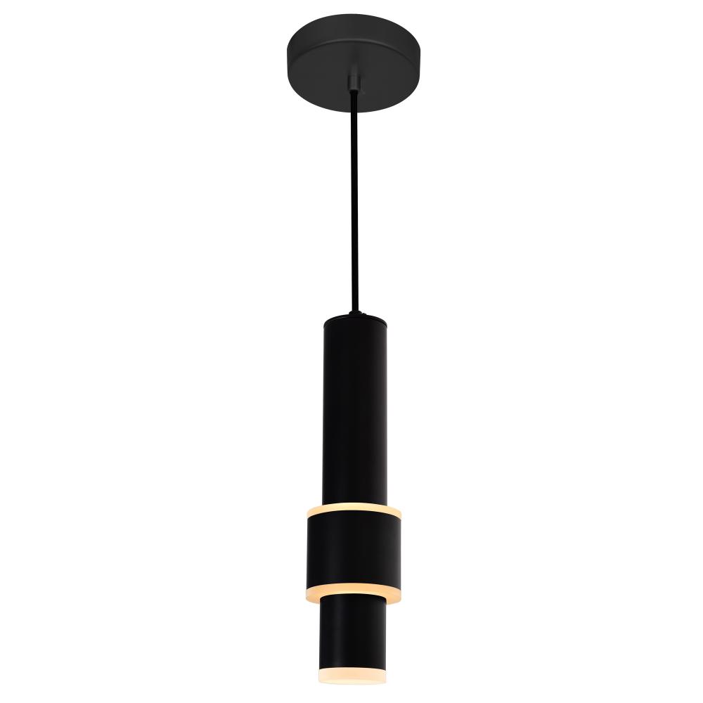 Lena Integrated LED 5in Black Mini Pendant