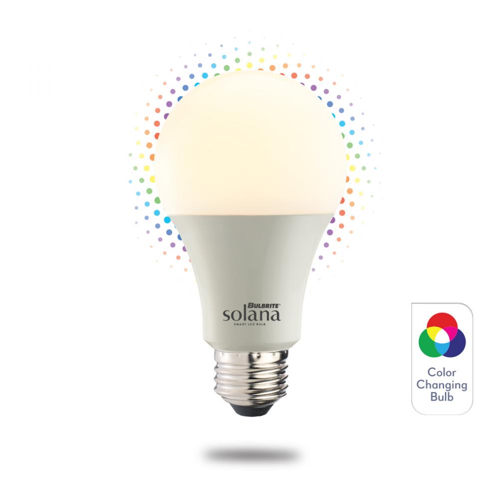 195125 SMART LED WIFI BULB 9W A19 90CRI WHITE LIGHT PLUS MULTI-COLOR 60W EQUIVALENT 1PK