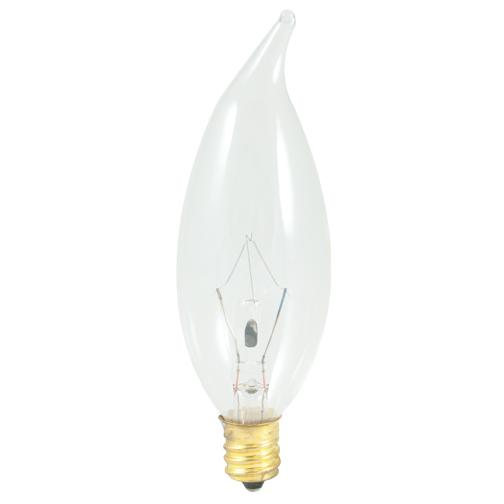25W CA10 FLAME CLEAR E12 120V