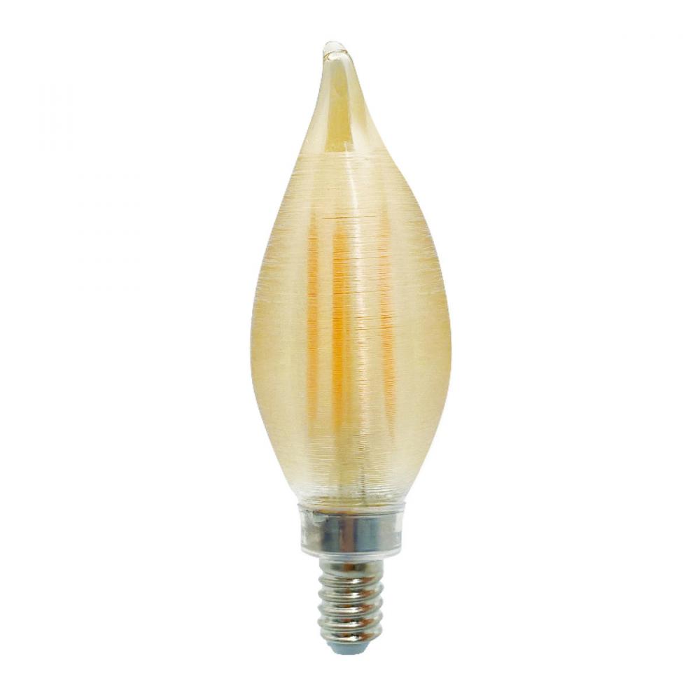 776591 4W LED C11 2100K FILAMENT E12 AMBER SPUNLITE FULLY COMPATIBLE DIMMING
