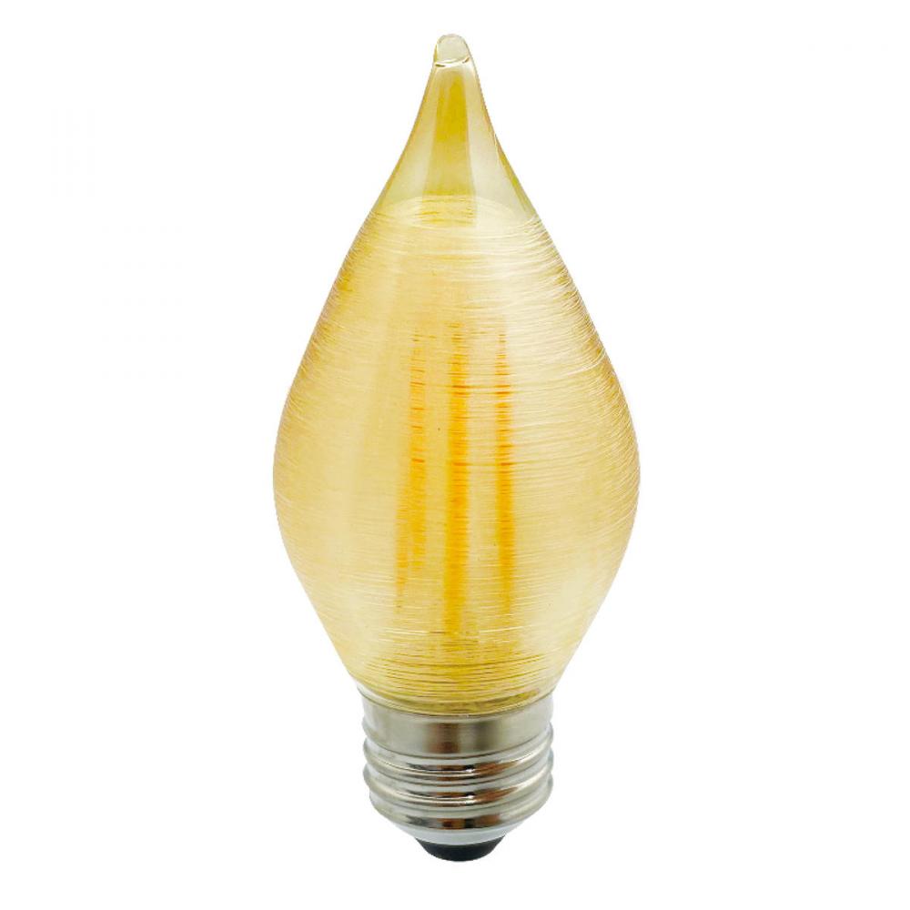 776593 4W LED C15 2100K FILAMENT E26 AMBER SPUNLITE FULLY COMPATIBLE DIMMING