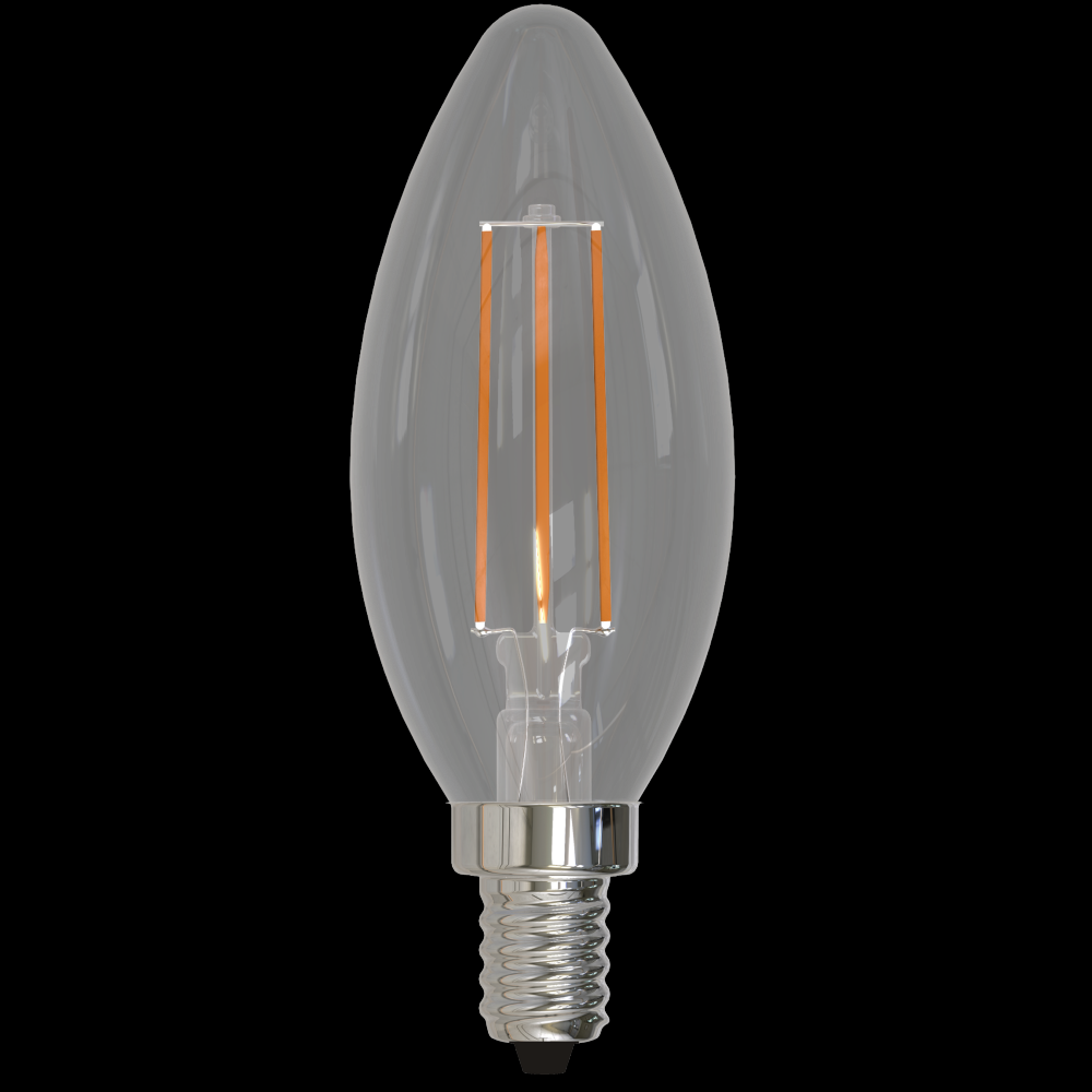 4W LED B11 3000K FILAMENT E12 FULLY COMPATIBLE DIMMING JA8