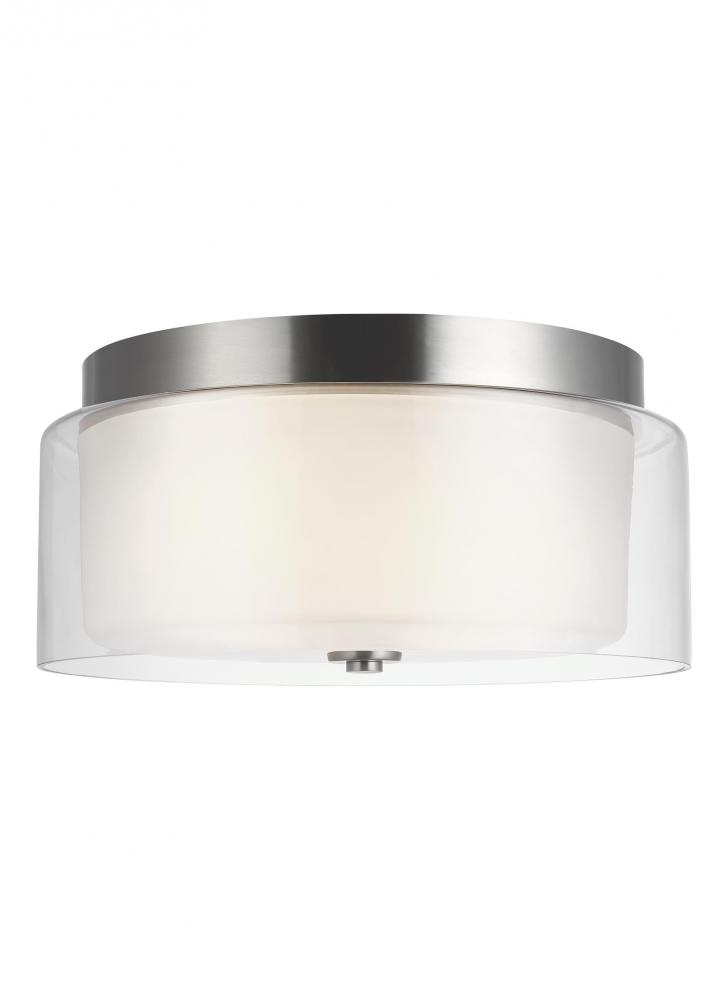Elmwood Park Two Light Ceiling Flush Mount