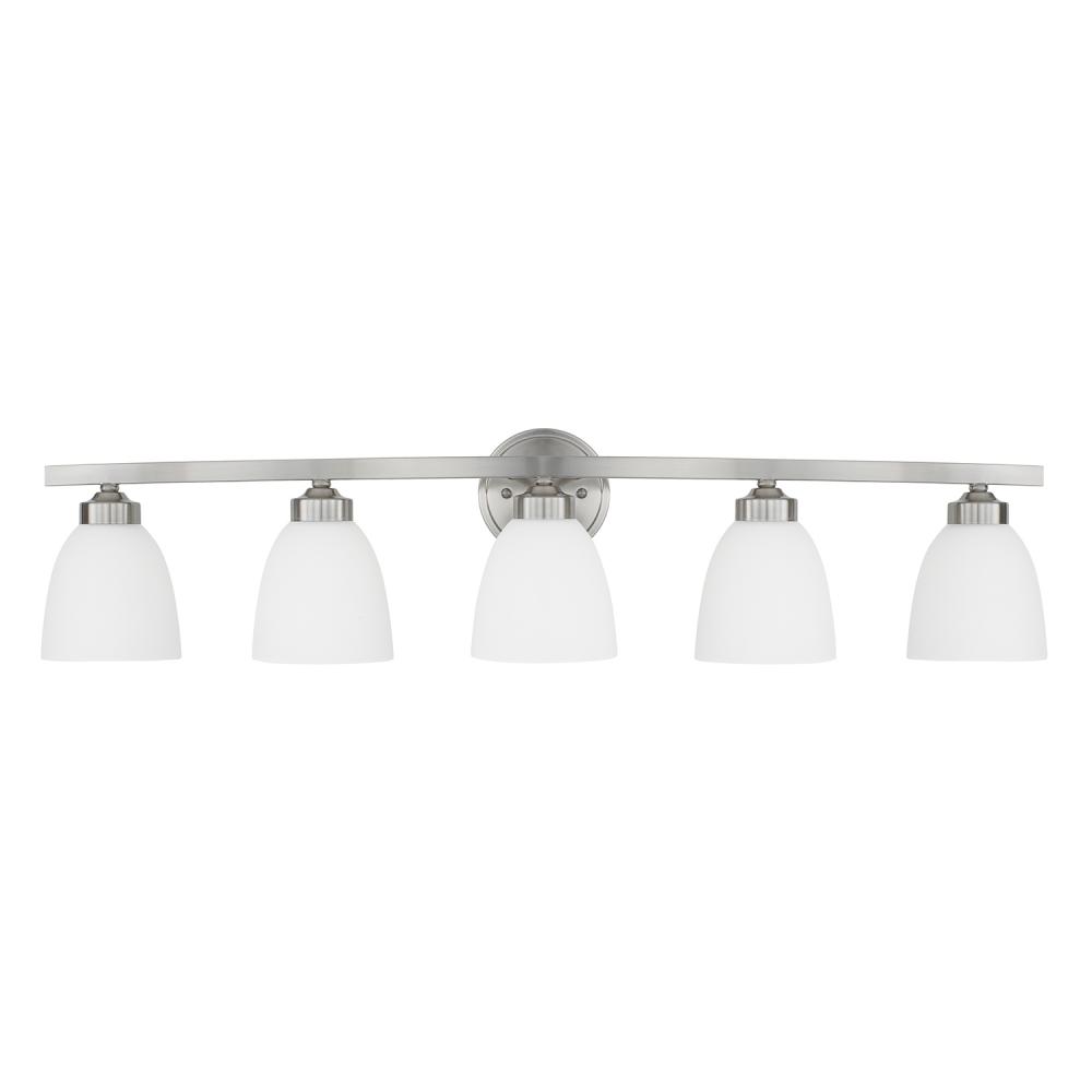 5 Light Vanity in Brushed Nickel