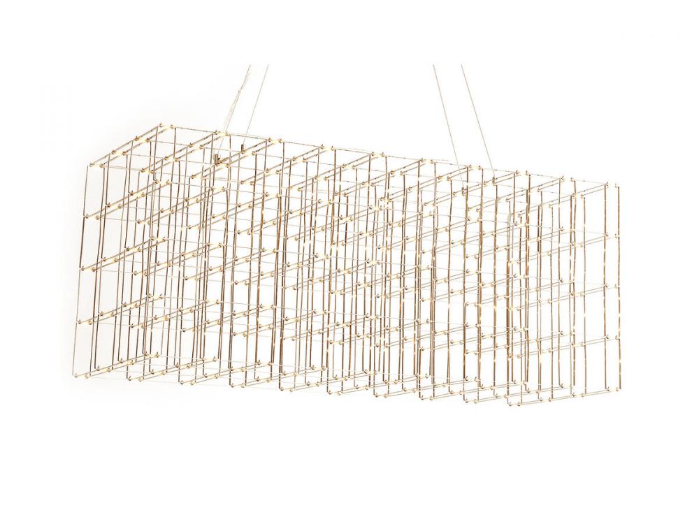 Argyle Ave. 34"  Linear Chandelier in Gold