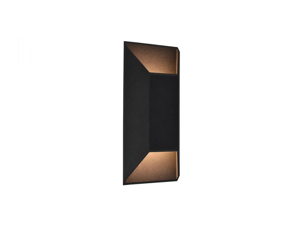 Avenue Outdoor 16" Rectangular Sconce in Black