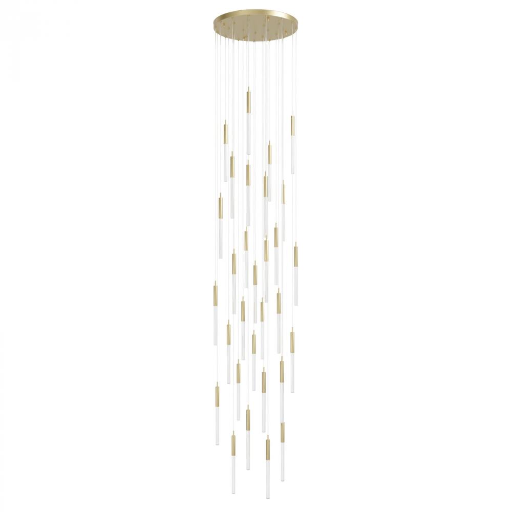 Main Street Collection 31 Light Snow Acyrlic Multi Port Pendants