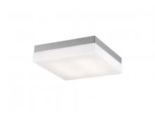 Avenue Lighting HF1108-BN - Cermack St. 8" Square Flush Mount  in Brushed Brass with White Glass