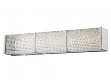 Avenue Lighting HF1122-BN - Cermack St. 32"  LED Resctangular  Vanity Bath Bar in Brushed Nickel  with Textured Glass