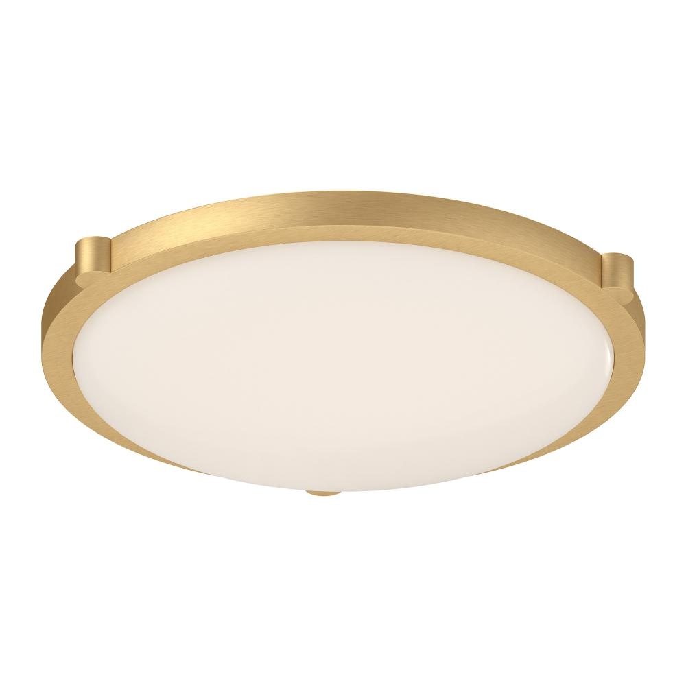 Floyd 13-in Brushed Gold LED Flush Mount
