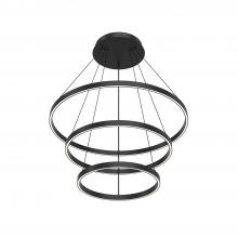 Kuzco Lighting Inc CH87332-BK-UNV-010 - Cerchio 32-in Black LED Chandeliers