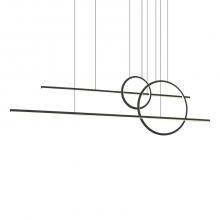 Kuzco Lighting Inc MP14956-BK-UNV-010 - Chute Calypso 56-in Black LED Multi Pendant