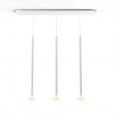 Koncept Inc CMP-L3-S-36-MWT+NA+GLB - Combi Pendant 36" Linear 3 Combo Matte White with Matte White Canopy