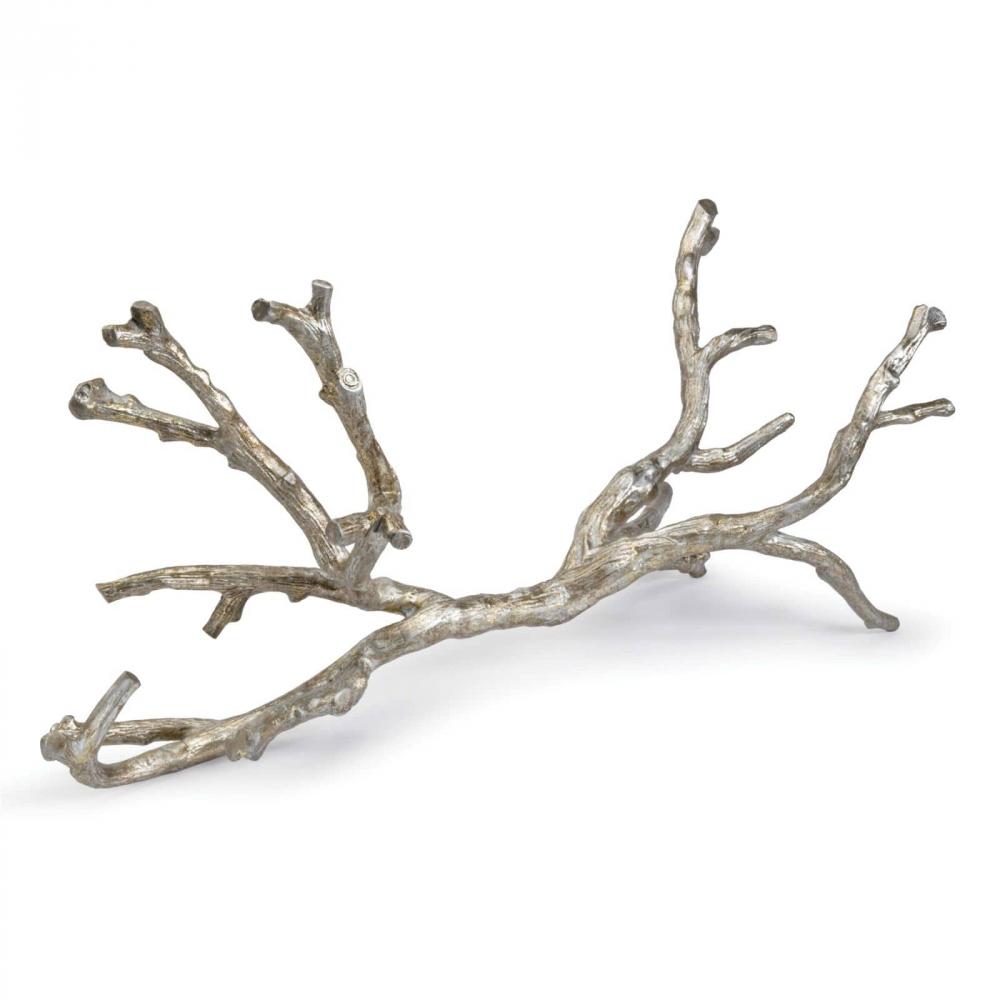 Regina Andrew Metal Branch (Ambered Silver); Dimensions 12W x 13.5H x 29.5D