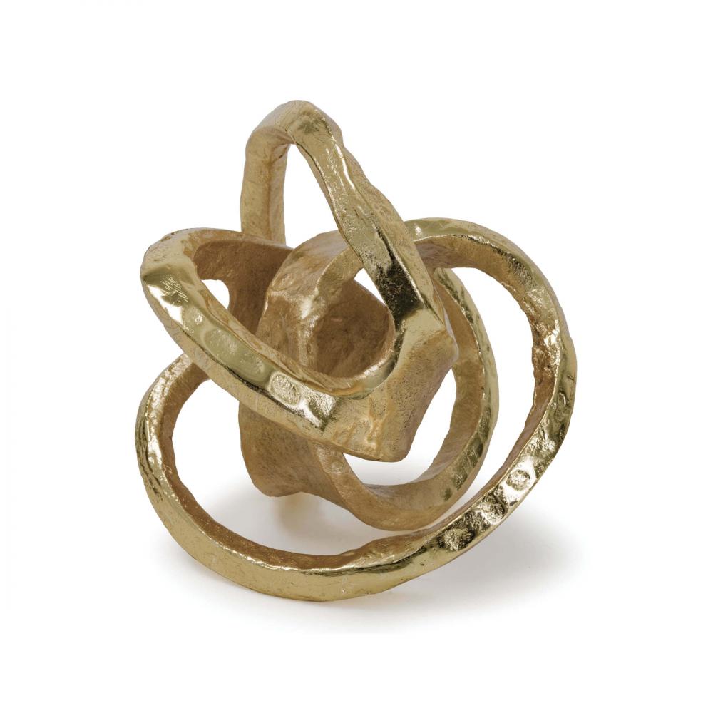 Regina Andrew Metal Knot (Gold); Dimensions 8W x 6.5H x 7D