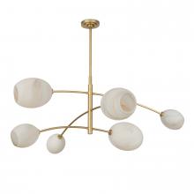 Regina Andrew 16-1512NB-ALB - Regina Andrew Artemis Chandelier (Natural Brass with Alabaster Glass)
