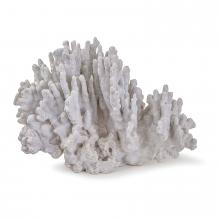 Regina Andrew 20-1005 - Regina Andrew Coral Art Piece Large (White); Dimensions 16.5W x 10.5H x 10D