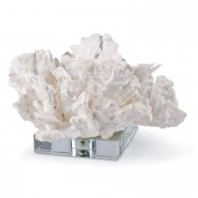 Regina Andrew 20-1135 - Regina Andrew Flower Coral On Crystal Base (White); Dimensions 8W x 4.5H x 9.5D