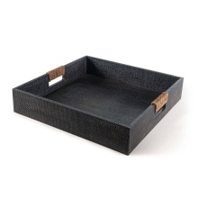Regina Andrew 20-1329GRY - Regina Andrew Logia Square Tray Large (Grey); Dimensions 18W x 3.5H x 18D