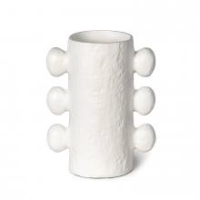 Regina Andrew 20-1445WT - Regina Andrew Sanya Metal Vase Small (White); Dimensions 8.75W x 11H x 5D