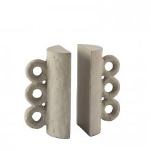 Regina Andrew 20-1652GRY - Regina Andrew Chandra Bookend Set (Grey); Dimensions 8W x 8.5H x 4D