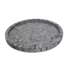 Regina Andrew 20-1672GRY - Regina Andrew Jullian Bone Tray Small (Grey); Dimensions 20W x 1.5H x 20D