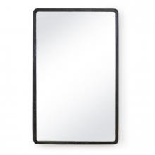 Regina Andrew 21-1147BLK - Regina Andrew Knox Leather Rectangle Mirror (Black); Dimensions 28W x 46H x 1D