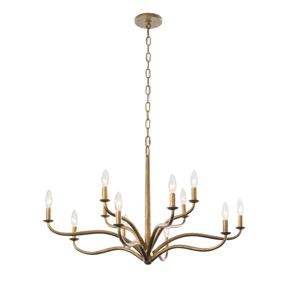 Dorianne 34" 12-Light Chandelier