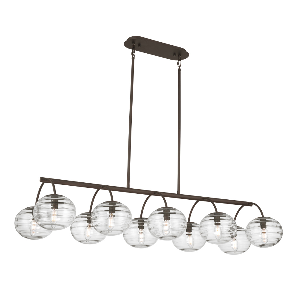 Lenora 47" 10-Light Linear Chandelier