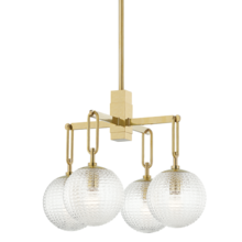 Hudson Valley 7104-AGB - Jewett Chandelier