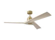 Visual Comfort & Co. Fan Collection 3ALMSM52BBSWWO - Alma Smart 52 - Burnished Brass w Washed White Oak Blades